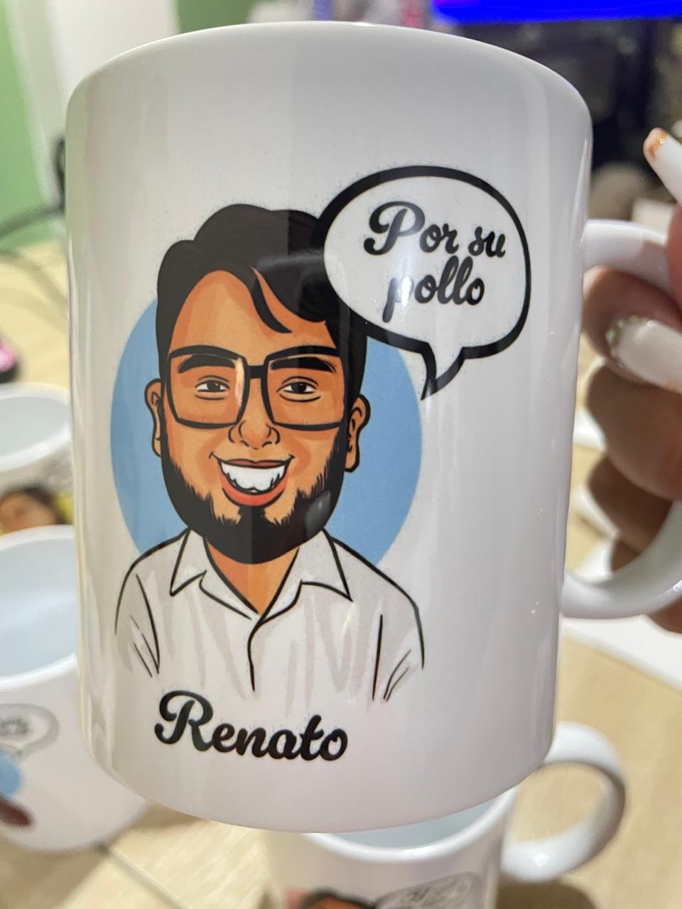 Caricatura Digital Estampada en Tazas