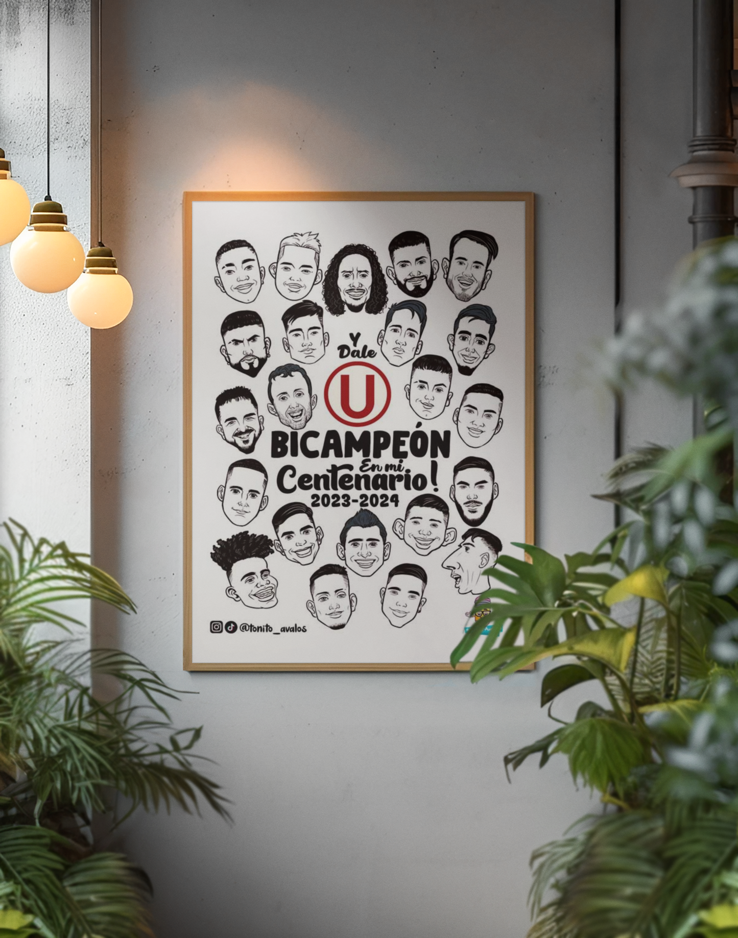 Poster fan art Universitario de Deportes: Soy Bicampeon en mi centenario!