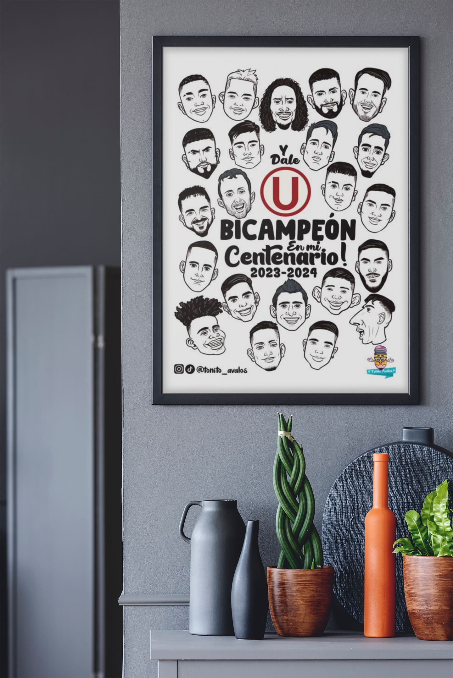 Poster fan art Universitario de Deportes: Soy Bicampeon en mi centenario!