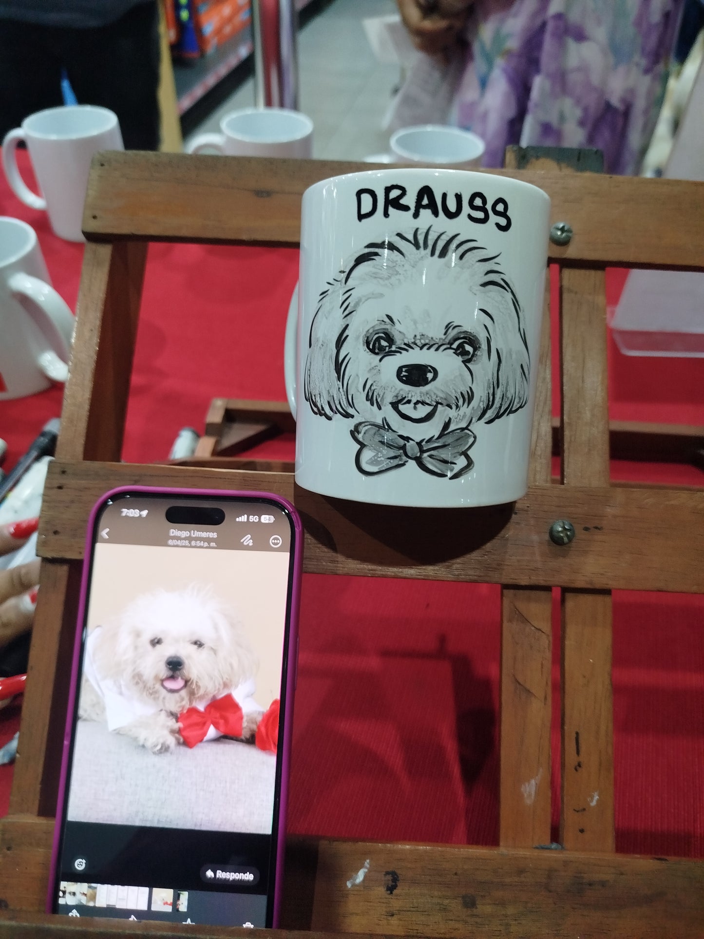 Tazas pintadas para mascotas